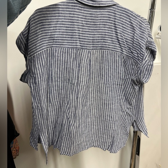 Rails Whitney Terreras Stripe | Size Large Blue and White - Picture 3 of 4